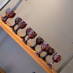 Avon Ruby Red Cape Cod Port Wine Glasses